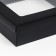 The box is folding, the lid is, black, with a window 30 x 30 x 8 cm