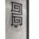 Electric towel Indigo Lira, 1000x600 mm, timer, hidden installation, black
