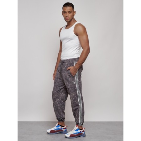 Joggers male, size 48, dark gray color-2