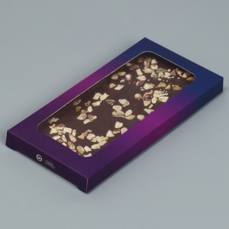 Chocolate box, confectionery packaging, “chocolate”, with a window, 17.3 x 8.8 x 1.5 cm-1