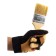 Brush flat bison 4-01001-063, natural bristles, wooden pen, 63mm