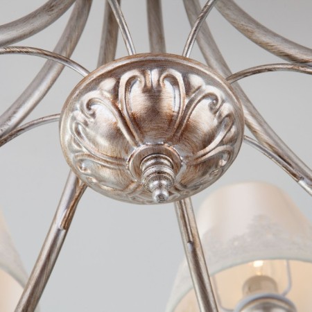 Incanto 8x40W E14 chandelier is silver-4