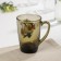 Glass mug "Bouquets", 300 ml, color mix