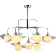 Люстра на штанге Saturn 9xG9 LED 5Вт, размер 90x90x69,5-86 см, цвет хром