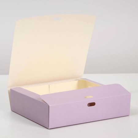Gift folding box, packaging, "lavender", 31 x 24.5 x 8 cm-3