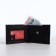 Male purse without fastening, department for cards, coins, black color