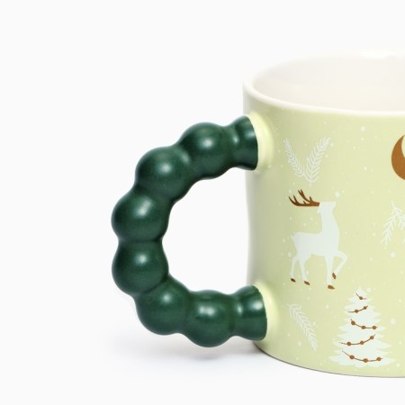 New Year's ceramic "Winter Forest" mug, 300 ml-1