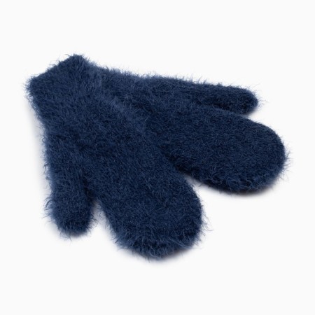 Female mittens, blue color, size 18