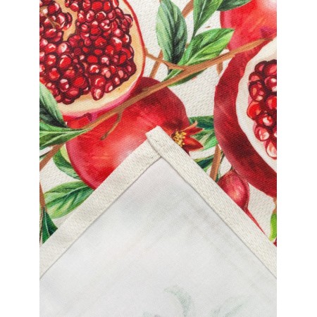 Apron "Ethel: Grenates" 70x60 cm, 100% cotton, sarzha 190 g/m²-8
