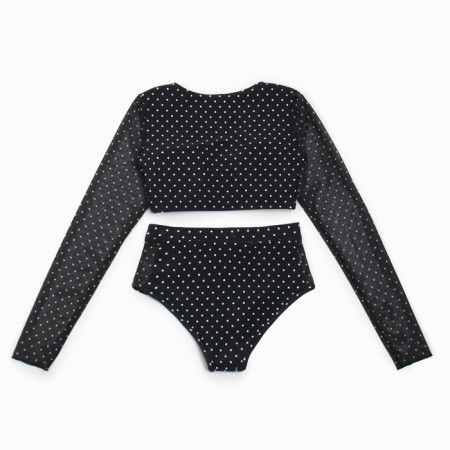 Separate female swimsuit with long sleeves minku in peas, size 48-10