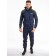 Sports costume men's ise, size 54, dark blue color, khaki