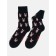 Male cotton socks diwari happy "rabbits", size 25, dark blue color