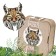 Wooden, figured puzzle Ewa "Lynx", 47x38 cm
