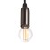 Bayerlux “Sarri” lamp E14 40W bronze 3x3x5.3-120 cm