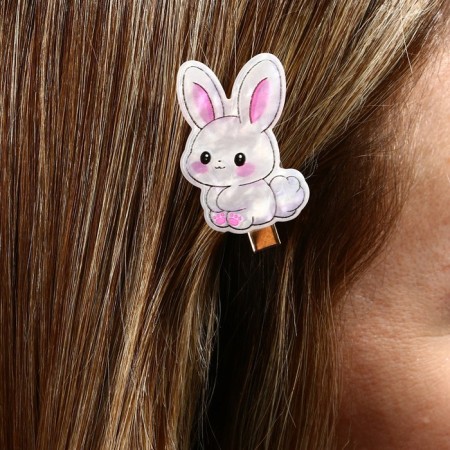 Hair hairpin “Bunny”, 2.5 x 3 cm-7