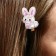 Hair hairpin “Bunny”, 2.5 x 3 cm