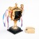 Clock - alarm clock "Cup", discrete move, dial d -6 cm, 14.5 x 21 cm, aa