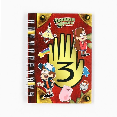 Set of notebooks A7 28l 4 pcs, gravity farz-5
