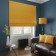 Roman curtain "Tina", size 80x175 cm, yellow color