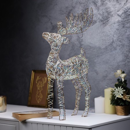 LED figure "Olenenok" 40x22x7 cm, 20 LED, AAH2 batteries (not in the kit), warm white glow-1