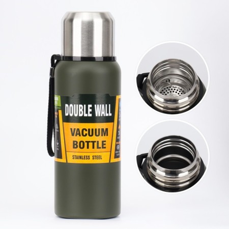 Thermos, 600 ml, the journey "Master K.", with a circle, retains heat 24 hours, with sieve