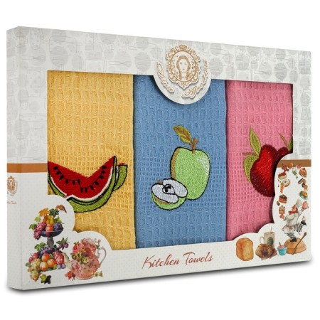 A set of wuffed napkins Diva Afrodita "Fruits", 240 gr, size 40x60 cm, 3 pcs-1