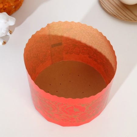 Paper form for cake "Red Easter" 134 x 100 mm, mix (packaging 1400 pcs)-2