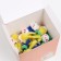 Toy for cats "Small mouse" two -tone, 5 cm, packing 60 pcs, mix of flowers