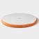 Porcelain plate with a magistro "Cerera" side, d = 25.5 cm, orange color