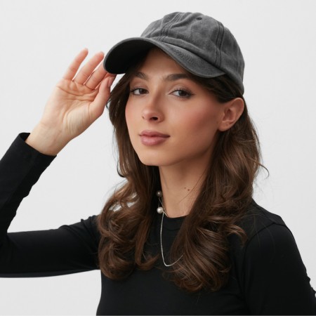 Women's cap minku, black color, rr 58