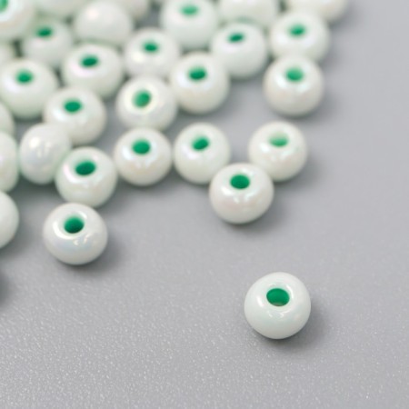 Glass beads 8/0 "Color middle. Mint" 10 g