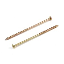 Wood self -tapping screw 4.8x89 mm, large thread, yellow zinc, in package 15 kg