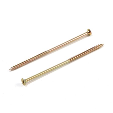 Wood self -tapping screw 4.8x89 mm, large thread, yellow zinc, in package 15 kg