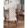 Decorative case on a chair with a back
