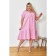 Women's dress, size 56, pink color