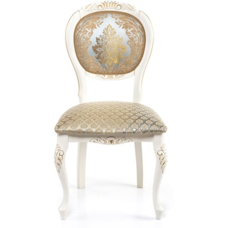 Wooden chair Adriano 2 array of beech/fabric, milk/gray 50x54x97 cm-1
