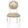 Wooden chair Adriano 2 array of beech/fabric, milk/gray 50x54x97 cm