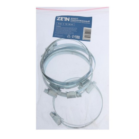 Chervyeric zein clamp, non-heating carriage, diameter 70-90 mm, 9 mm width, galvanized-4