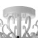 Chandelier 32025/7 7h14 40W white 50x50x40cm