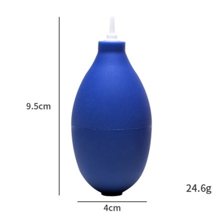 Airy pear to blow off dust chambers of a wrist watch, 9.5 x 4 cm