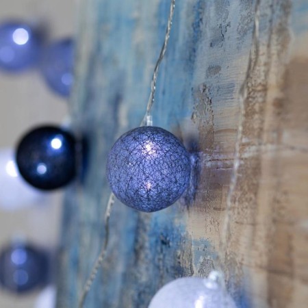 Garland “thread” 5 m with nozzles “Coffee balls”, ip20, transparent thread, 20 LED, white glow, 220 V-4