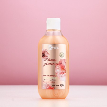 Shower gel “soft moisture”, 300 ml, aroma of flowers, pure happiness-5