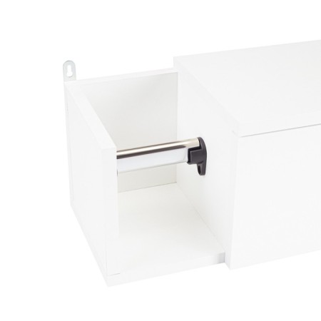 Bathroom cabinet white with a paper holder, 21 x 20 x 70 cm-4