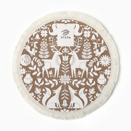 Napkin "Deer" cell, 37*37 cm-5