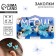 Hair clips with butterflies "Meow", 3 x 3 cm