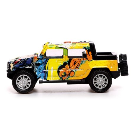 Metal jeep "Graffiti", inertia mix-6