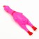 Toy squeak "thoughtful chicken" small for dogs, 16.5 cm, bright pink