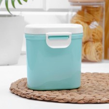 Банка пластиковая для сыпучих продуктов с мерной ложкой, 800 мл, 13,5×10×15 см, цвет МИКС