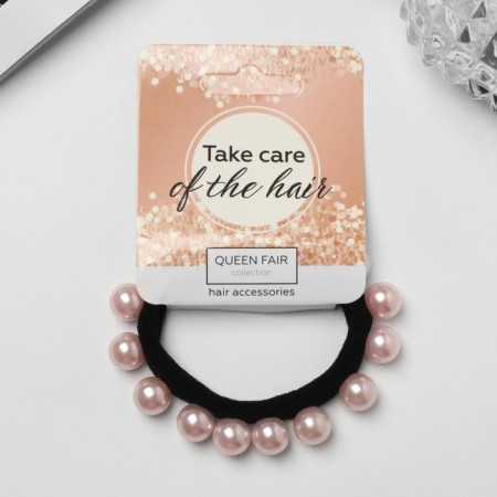 Hair gum "Agnia" pink