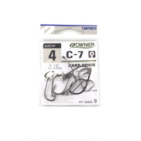 The hook Owner Carp Down BC No. 4, 9 pcs.